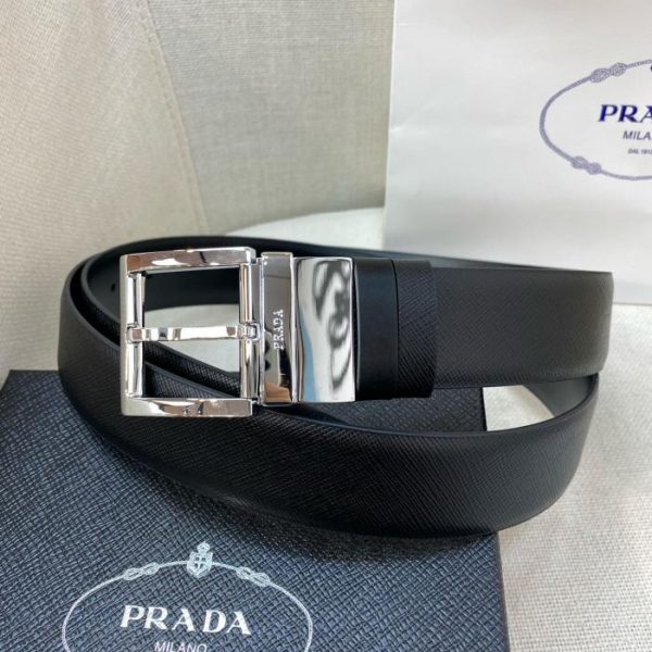 repliche,replica,perfette,siti di,affidabili,migliori siti,dove comprare,1:1,scarpe da ginnastica Cintura PRADA da uomo larga 3,4 cm