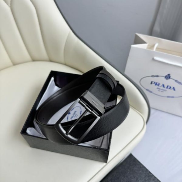 repliche,replica,perfette,siti di,affidabili,migliori siti,dove comprare,1:1,scarpe da ginnastica La nuova cintura in pelle double face di PRADA è larga 3,5 cm