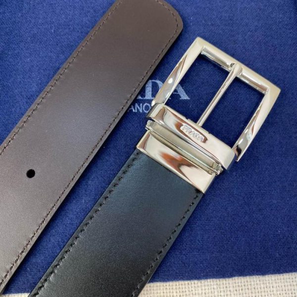 repliche,replica,perfette,siti di,affidabili,migliori siti,dove comprare,1:1,scarpe da ginnastica Cintura PRADA double face larga 3,4 cm
