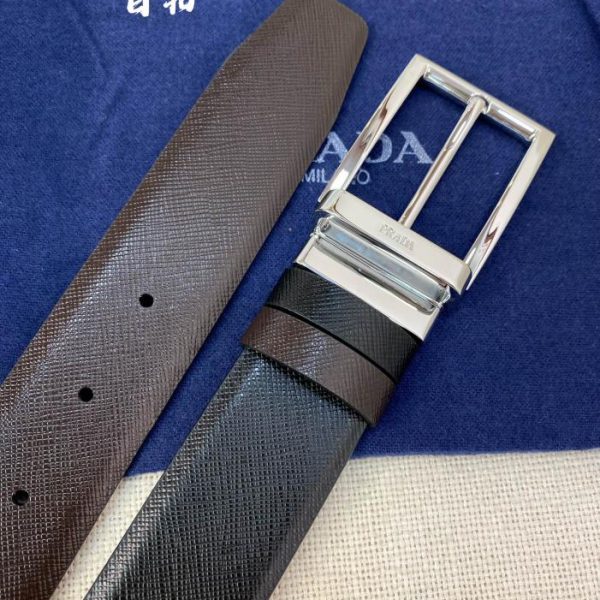 repliche,replica,perfette,siti di,affidabili,migliori siti,dove comprare,1:1,scarpe da ginnastica Cintura PRADA double face larga 3,4 cm