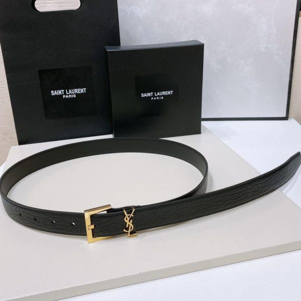 Cintura YSL con motivo corteccia