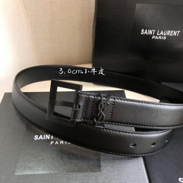 Cintura YSL liscia 3,0 cm