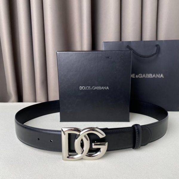 repliche,replica,perfette,siti di,affidabili,migliori siti,dove comprare,1:1,scarpe da ginnastica Cintura D&G con fibbia classica a lettera, larghezza 3,8 cm