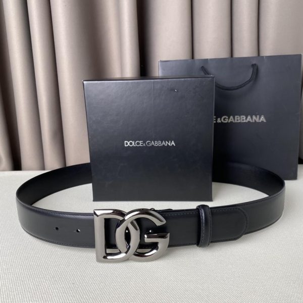 repliche,replica,perfette,siti di,affidabili,migliori siti,dove comprare,1:1,scarpe da ginnastica Cintura D&G con fibbia classica a lettera, larghezza 3,8 cm