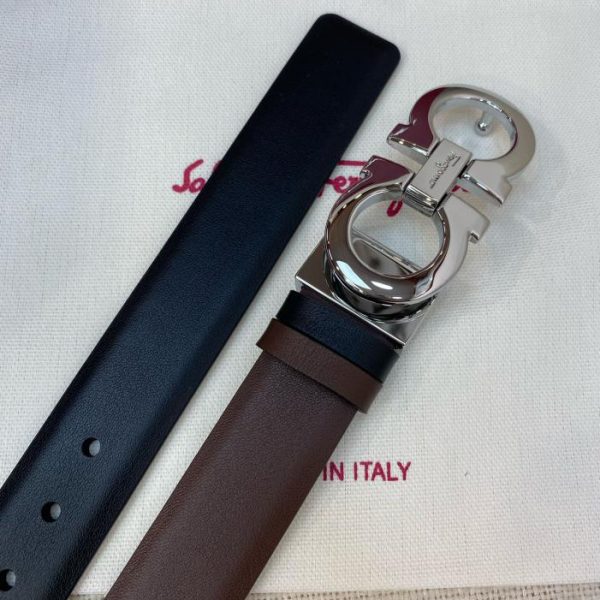 repliche,replica,perfette,siti di,affidabili,migliori siti,dove comprare,1:1,scarpe da ginnastica Ferragamo doppia fibbia da 25 mm da donna