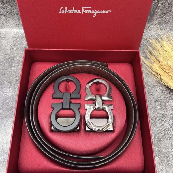 repliche,replica,perfette,siti di,affidabili,migliori siti,dove comprare,1:1,scarpe da ginnastica Cintura Ferragamo serie doppia fibbia