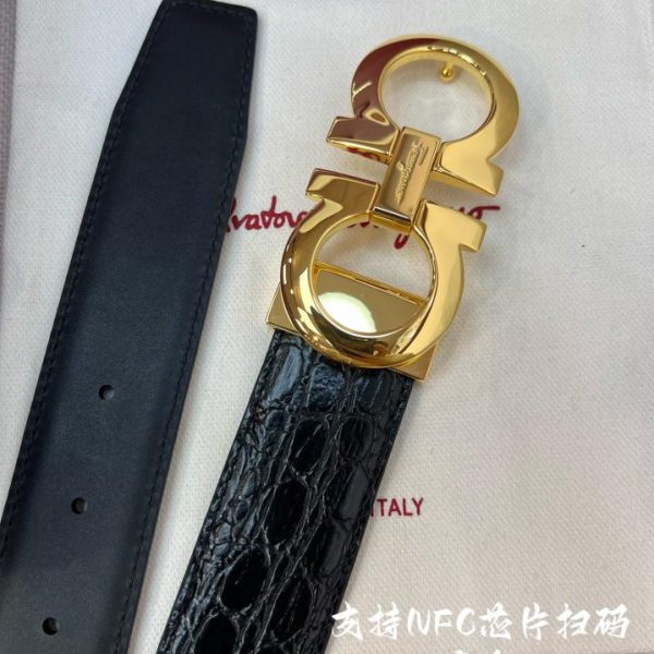repliche,replica,perfette,siti di,affidabili,migliori siti,dove comprare,1:1,scarpe da ginnastica Cintura da uomo Ferragamo NFC 3,5 cm