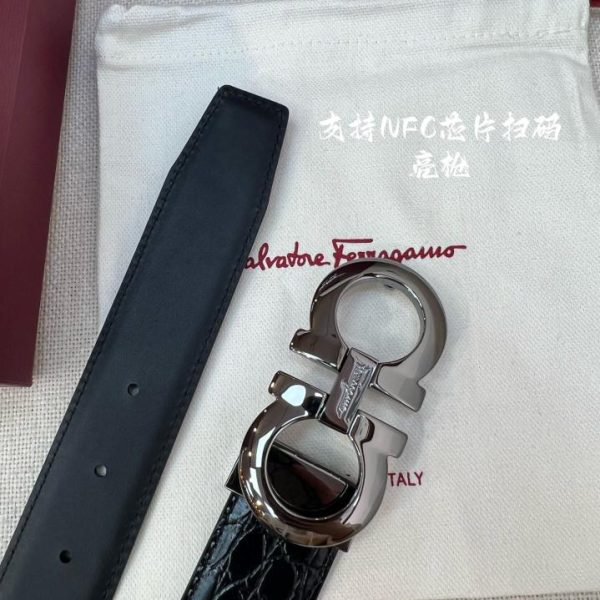 repliche,replica,perfette,siti di,affidabili,migliori siti,dove comprare,1:1,scarpe da ginnastica Cintura da uomo Ferragamo NFC 3,5 cm