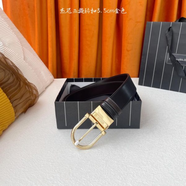 Fibbia ad ardiglione boutique Zegna reversibile