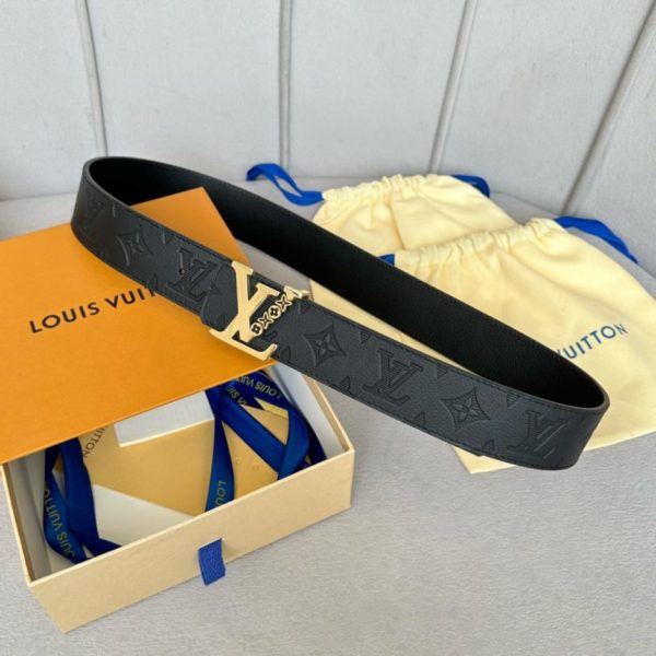 Cintura bifacciale LOUIS VUITTON OEiI larghezza 4.0
