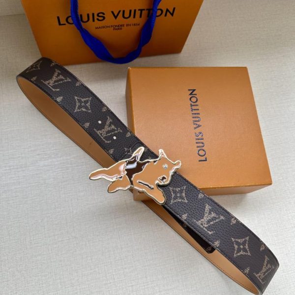 repliche,replica,perfette,siti di,affidabili,migliori siti,dove comprare,1:1,scarpe da ginnastica Cintura double face LOUIS VUITTON Initiales