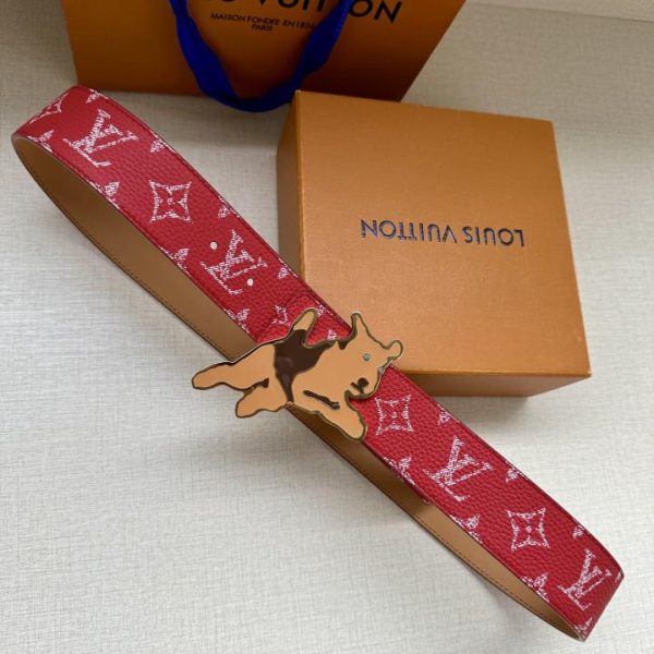 repliche,replica,perfette,siti di,affidabili,migliori siti,dove comprare,1:1,scarpe da ginnastica Cintura double face LOUIS VUITTON Initiales