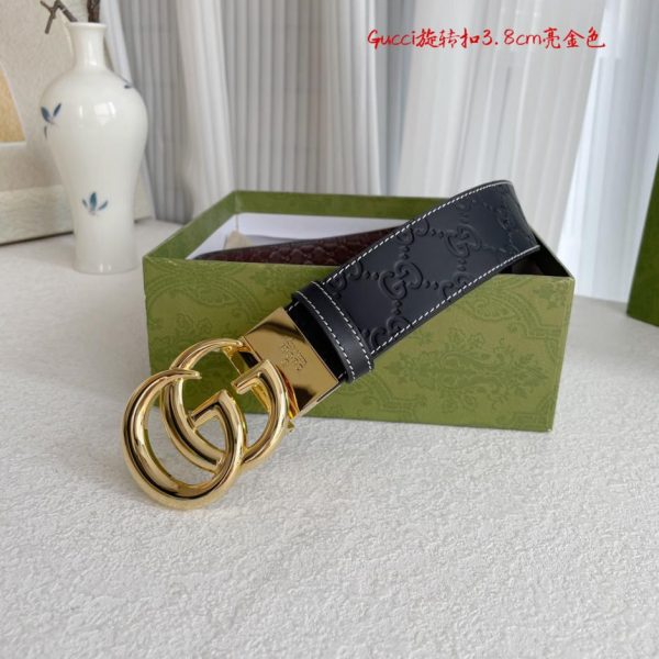 repliche,replica,perfette,siti di,affidabili,migliori siti,dove comprare,1:1,scarpe da ginnastica La nuova cintura in pelle goffrata di Gucci è larga 3,8 cm