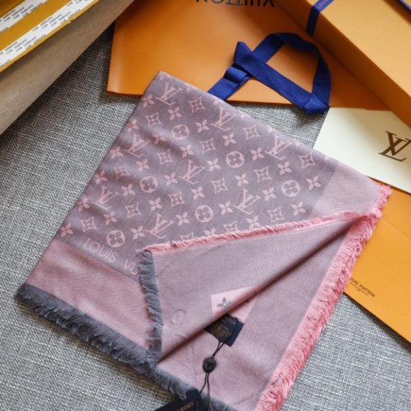Sciarpa quadrata jacquard tono su tono di Louis Vuitton