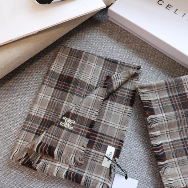 Sciarpa scozzese vintage Celine
