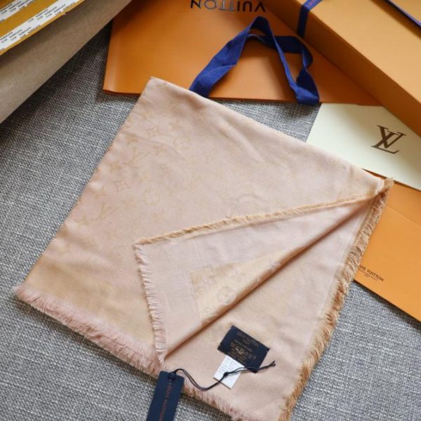 Sciarpa quadrata jacquard tono su tono di Louis Vuitton