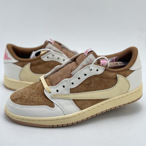 repliche,replica,perfette,siti di,affidabili,migliori siti,dove comprare,1:1,scarpe da ginnastica Travis Scott x Nike Air Jordan 1 Low x Louis VuittonAir Jordan 1 Low Sand Brown White Barb