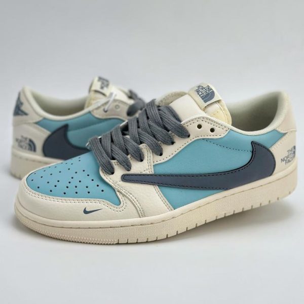 repliche,replica,perfette,siti di,affidabili,migliori siti,dove comprare,1:1,scarpe da ginnastica Collaborazione a tre tra Travis Scott x Nike Air Jordan 1 Low x The North Face