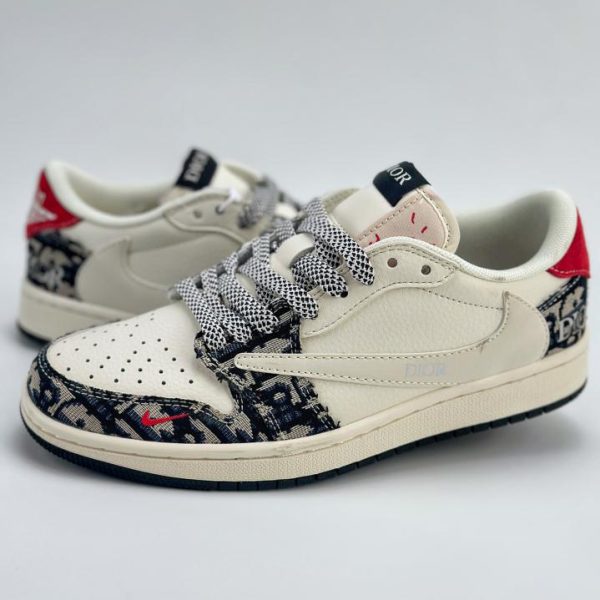 repliche,replica,perfette,siti di,affidabili,migliori siti,dove comprare,1:1,scarpe da ginnastica Collaborazione a tre tra Travis Scott x Nike Air Jordan 1 Low x DIOR