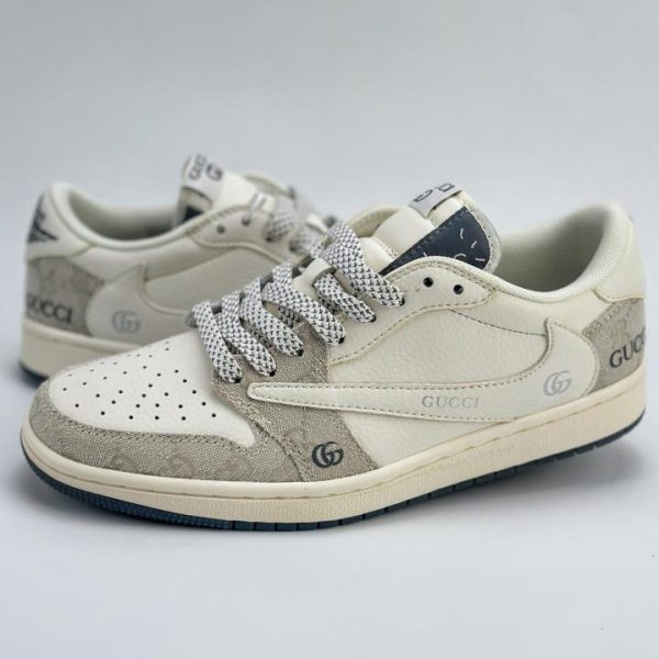 repliche,replica,perfette,siti di,affidabili,migliori siti,dove comprare,1:1,scarpe da ginnastica Collaborazione tripartita Travis Scott x Nike Air Jordan 1 Low x GUCCI