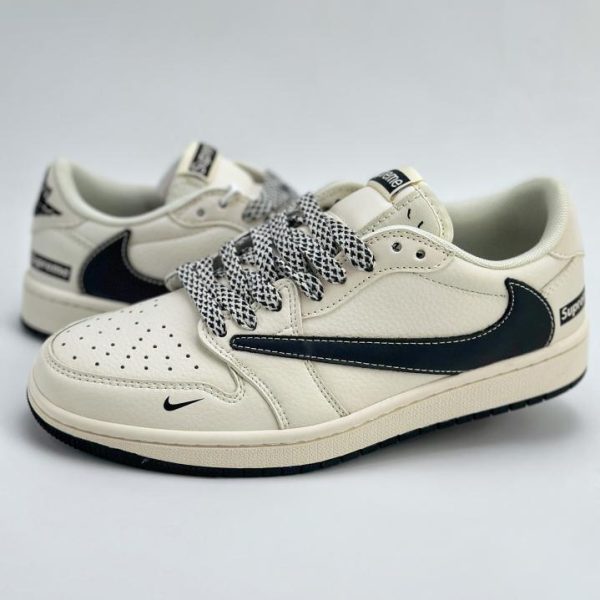 repliche,replica,perfette,siti di,affidabili,migliori siti,dove comprare,1:1,scarpe da ginnastica Collaborazione a tre tra Travis Scott x Nike Air Jordan 1 Low x Supreme