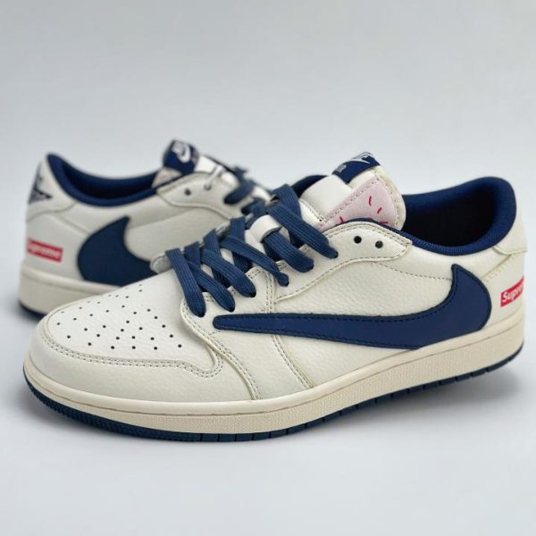 repliche,replica,perfette,siti di,affidabili,migliori siti,dove comprare,1:1,scarpe da ginnastica Collaborazione a tre tra Travis Scott x Nike Air Jordan 1 Low x Supreme