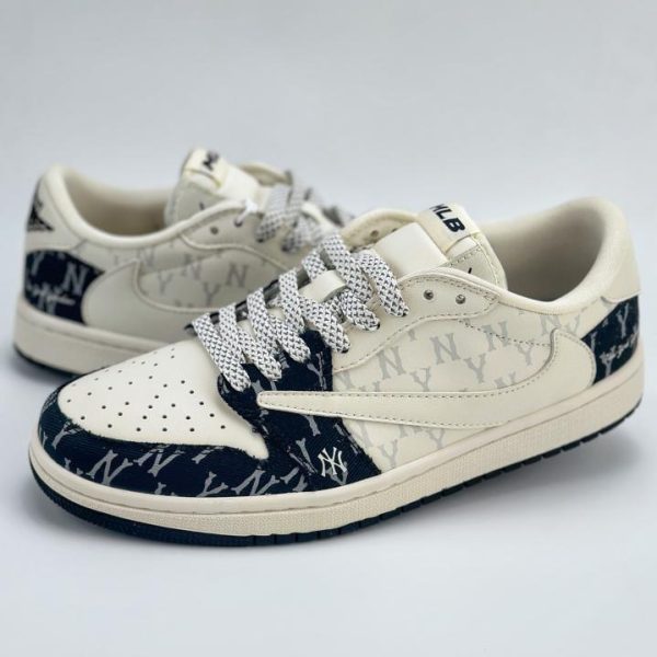 repliche,replica,perfette,siti di,affidabili,migliori siti,dove comprare,1:1,scarpe da ginnastica Collaborazione a tre tra Travis Scott x Nike Air Jordan 1 Low x MLB