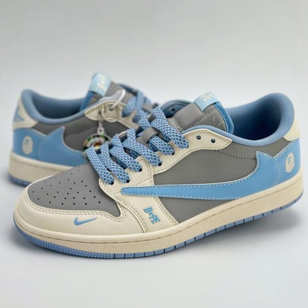 repliche,replica,perfette,siti di,affidabili,migliori siti,dove comprare,1:1,scarpe da ginnastica Collaborazione a tre tra Travis Scott x Nike Air Jordan 1 Low x BAPE