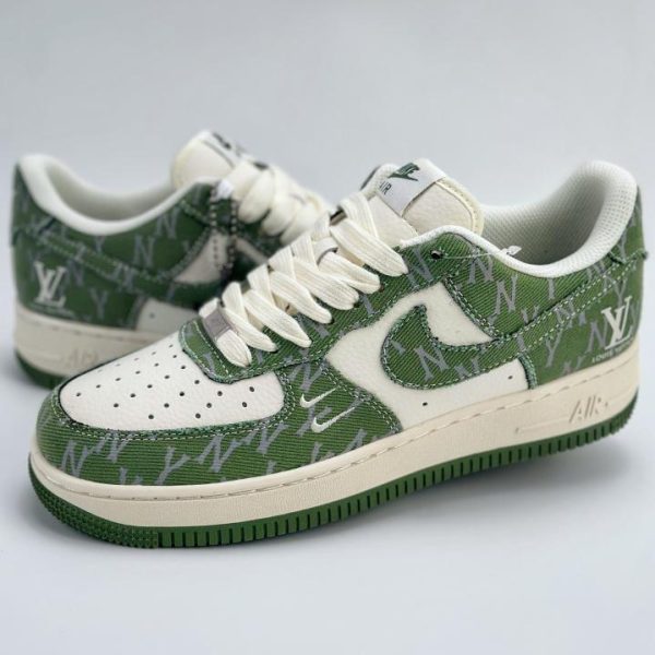 repliche,replica,perfette,siti di,affidabili,migliori siti,dove comprare,1:1,scarpe da ginnastica Serie Nike Air Force 1 Low 07 x Louis Vuitton x MLB