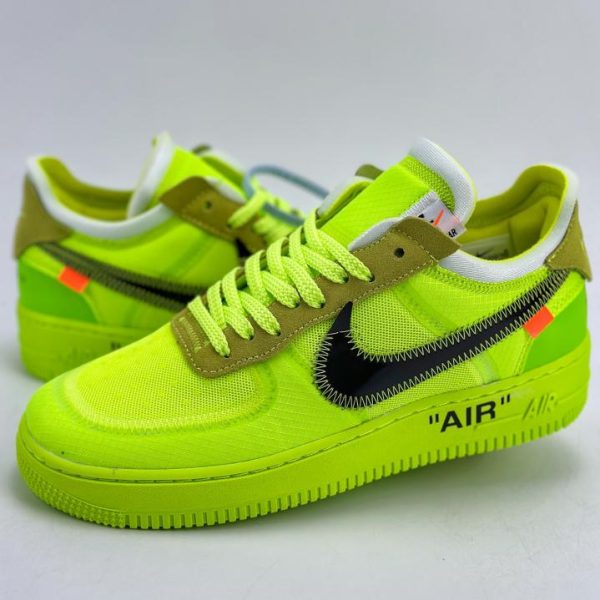 repliche,replica,perfette,siti di,affidabili,migliori siti,dove comprare,1:1,scarpe da ginnastica Nike Air Force 1 Low 07 x OFF-WHITE Parte 2 Volt La serie Ten