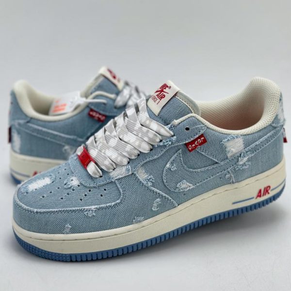 repliche,replica,perfette,siti di,affidabili,migliori siti,dove comprare,1:1,scarpe da ginnastica Nike Air Force 1 Low 07 x Levi’s Serie congiunta Levi’s