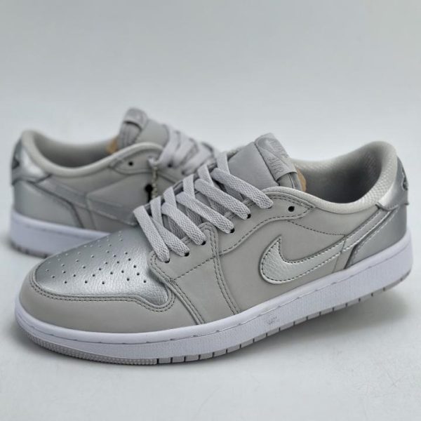 repliche,replica,perfette,siti di,affidabili,migliori siti,dove comprare,1:1,scarpe da ginnastica Air Jordan 1 Retro Low OG GT Silver Nuovo colore sincronizzato ufficiale