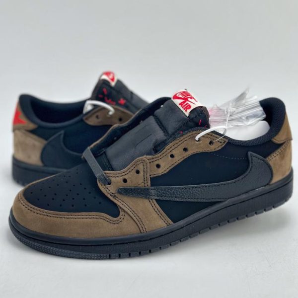 repliche,replica,perfette,siti di,affidabili,migliori siti,dove comprare,1:1,scarpe da ginnastica Travis Scott x Nike Air Jordan 1 Low x Louis VuittonAir Jordan 1 Low barb nero marrone