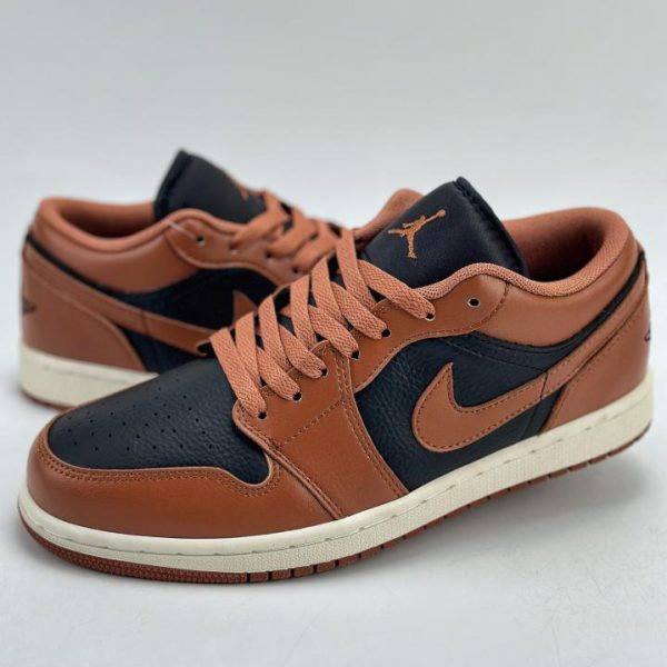 repliche,replica,perfette,siti di,affidabili,migliori siti,dove comprare,1:1,scarpe da ginnastica Air Jordan 1 Retro Low WMNS Archaeo Brown nuovo colore ufficiale nero e marrone