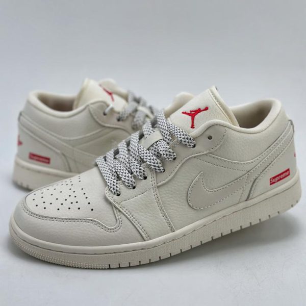 repliche,replica,perfette,siti di,affidabili,migliori siti,dove comprare,1:1,scarpe da ginnastica Air Jordan 1 Retro Low x Supreme Off-White Nuovo colore ufficiale