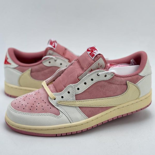 repliche,replica,perfette,siti di,affidabili,migliori siti,dove comprare,1:1,scarpe da ginnastica Travis Scott x Nike Air Jordan 1 Low x Louis VuittonAir Jordan 1 Low Peach Pink White Barb