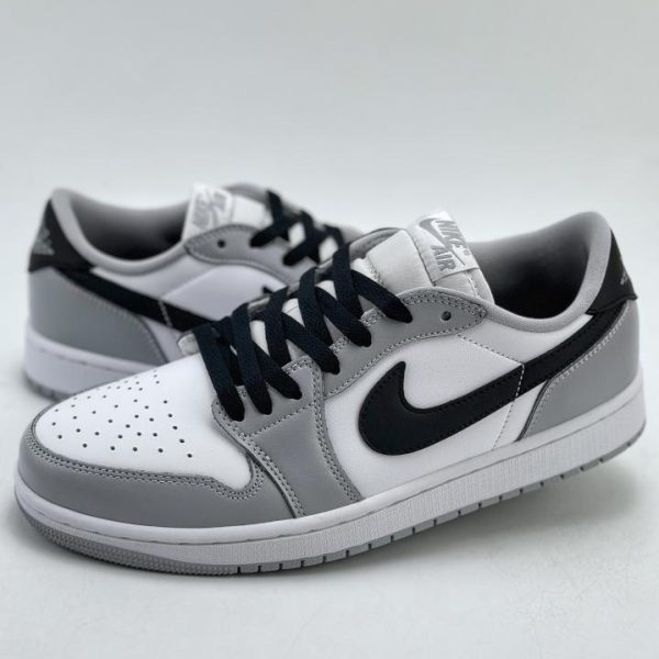 repliche,replica,perfette,siti di,affidabili,migliori siti,dove comprare,1:1,scarpe da ginnastica Air Jordan 1 Retro Low OG Brons bianco e grigio nuovo colore ufficiale