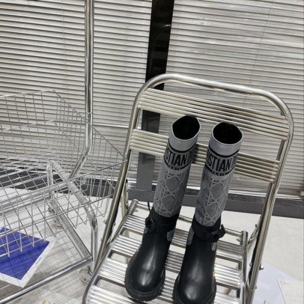 Dior CD stivali autunnali e invernali stivali da lavoro retrò