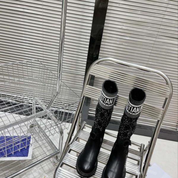 Dior CD stivali autunnali e invernali stivali da lavoro retrò