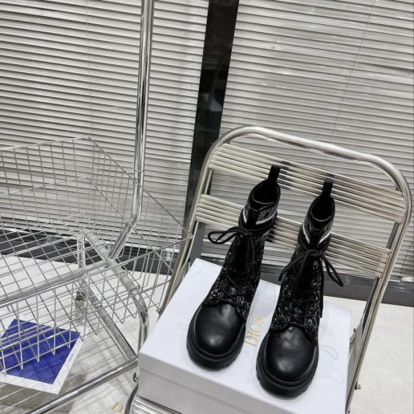 Dior CD stivali autunnali e invernali stivali da lavoro retrò
