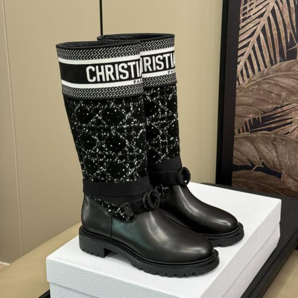 repliche,replica,perfette,siti di,affidabili,migliori siti,dove comprare,1:1,scarpe da ginnastica Versione top degli stivali a metà polpaccio Dior