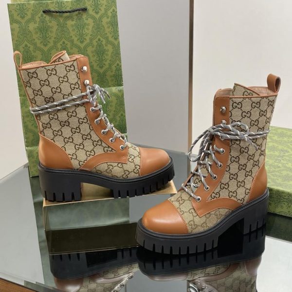 repliche,replica,perfette,siti di,affidabili,migliori siti,dove comprare,1:1,scarpe da ginnastica Scarponi da trekking jacquard doppia GG da donna di Gucci
