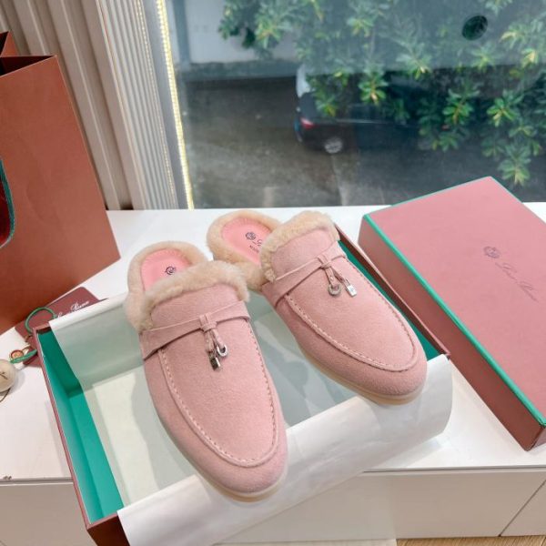 repliche,replica,perfette,siti di,affidabili,migliori siti,dove comprare,1:1,scarpe da ginnastica Mocassini classici piatti con punta pelosa di Loro Pian