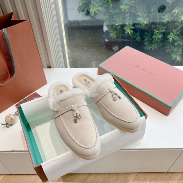 repliche,replica,perfette,siti di,affidabili,migliori siti,dove comprare,1:1,scarpe da ginnastica Mocassini classici piatti con punta pelosa di Loro Pian