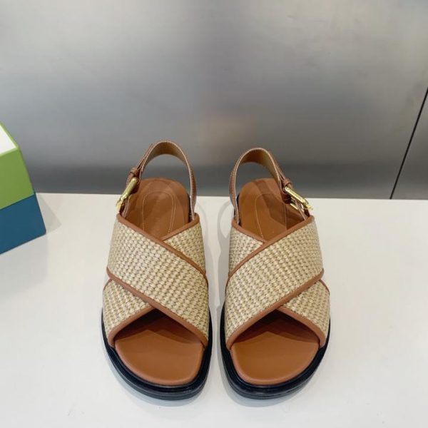 repliche,replica,perfette,siti di,affidabili,migliori siti,dove comprare,1:1,scarpe da ginnastica Sandali Marni intrecciati in rafia Sandali romani