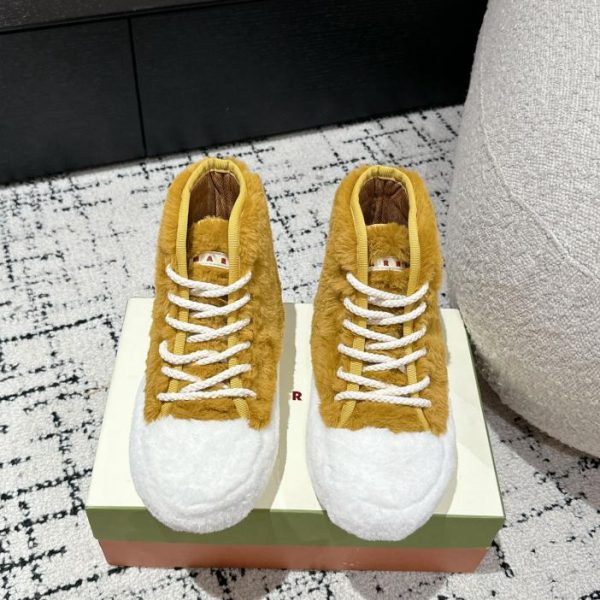 Marni nuove scarpe pelose super Q per l'autunno inverno