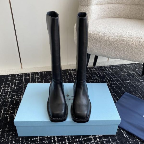 repliche,replica,perfette,siti di,affidabili,migliori siti,dove comprare,1:1,scarpe da ginnastica Scarpe da cavaliere con plateau Prada