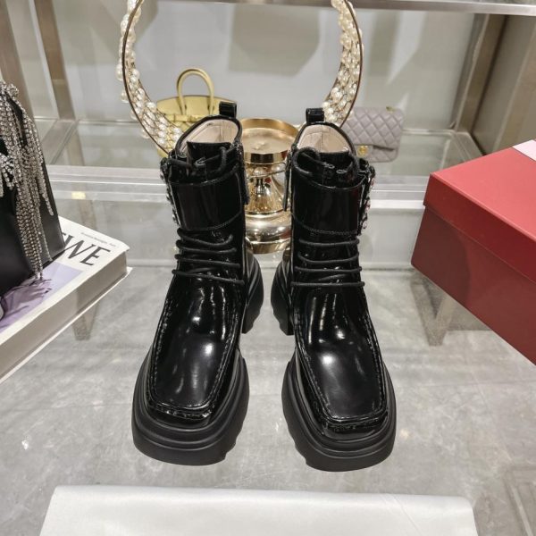 repliche,replica,perfette,siti di,affidabili,migliori siti,dove comprare,1:1,scarpe da ginnastica Suola con plateau Chelsea con diamanti quadrati Roger Vivier