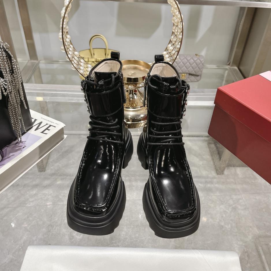 repliche,replica,perfette,siti di,affidabili,migliori siti,dove comprare,1:1,scarpe da ginnastica Suola con plateau Chelsea con diamanti quadrati Roger Vivier