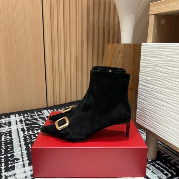 repliche,replica,perfette,siti di,affidabili,migliori siti,dove comprare,1:1,scarpe da ginnastica Stivaletti con fibbia quadrata Roger Vivier